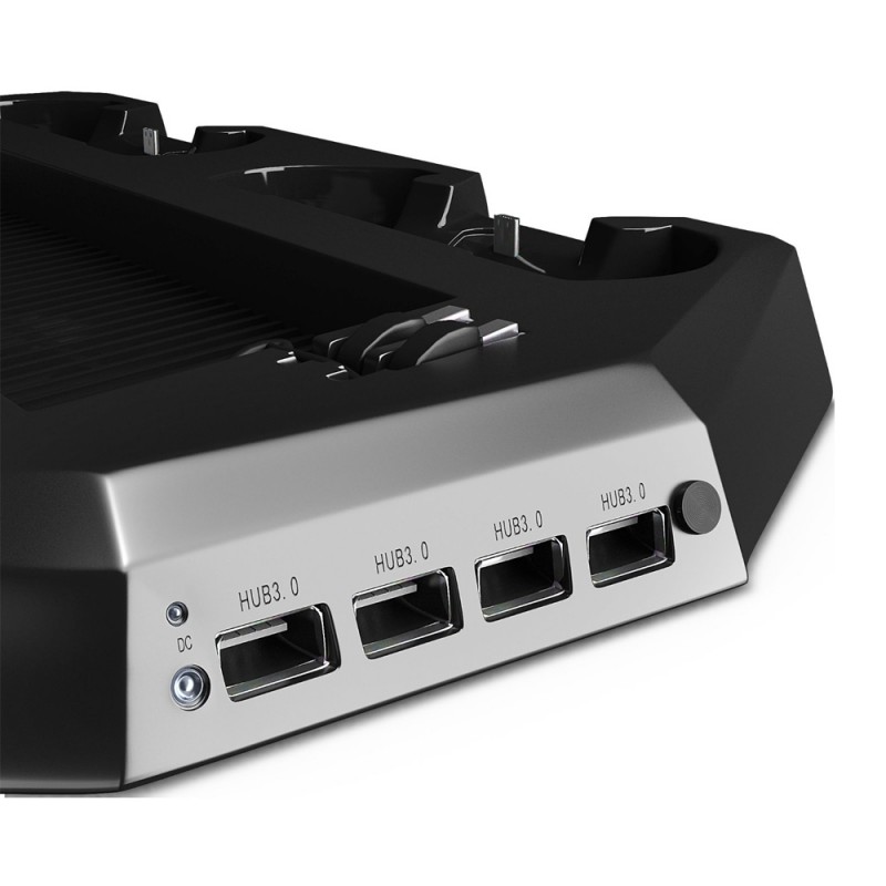 Multi Cooling Fan with USB Charging Hub for PS4 Console & Controllers
